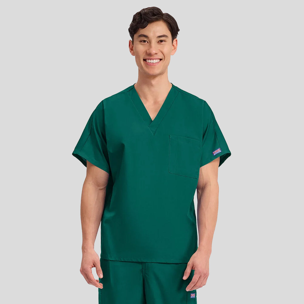 Unisex V-Neck 1 Pocket | Hunter