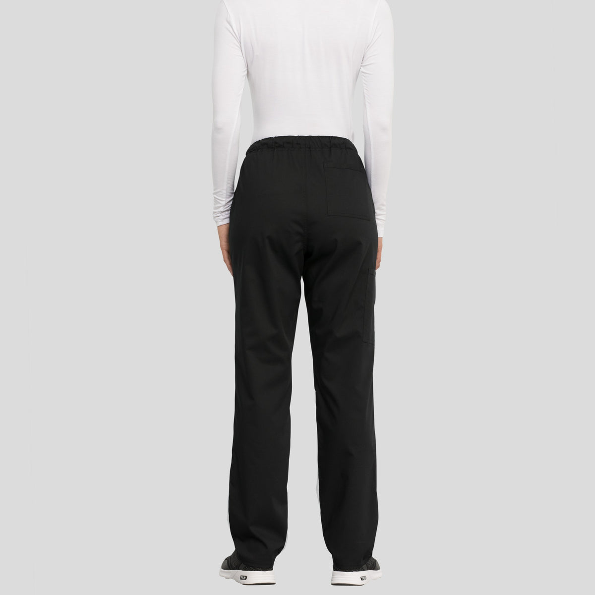 Unisex Drawstring Scrub Pant | Black