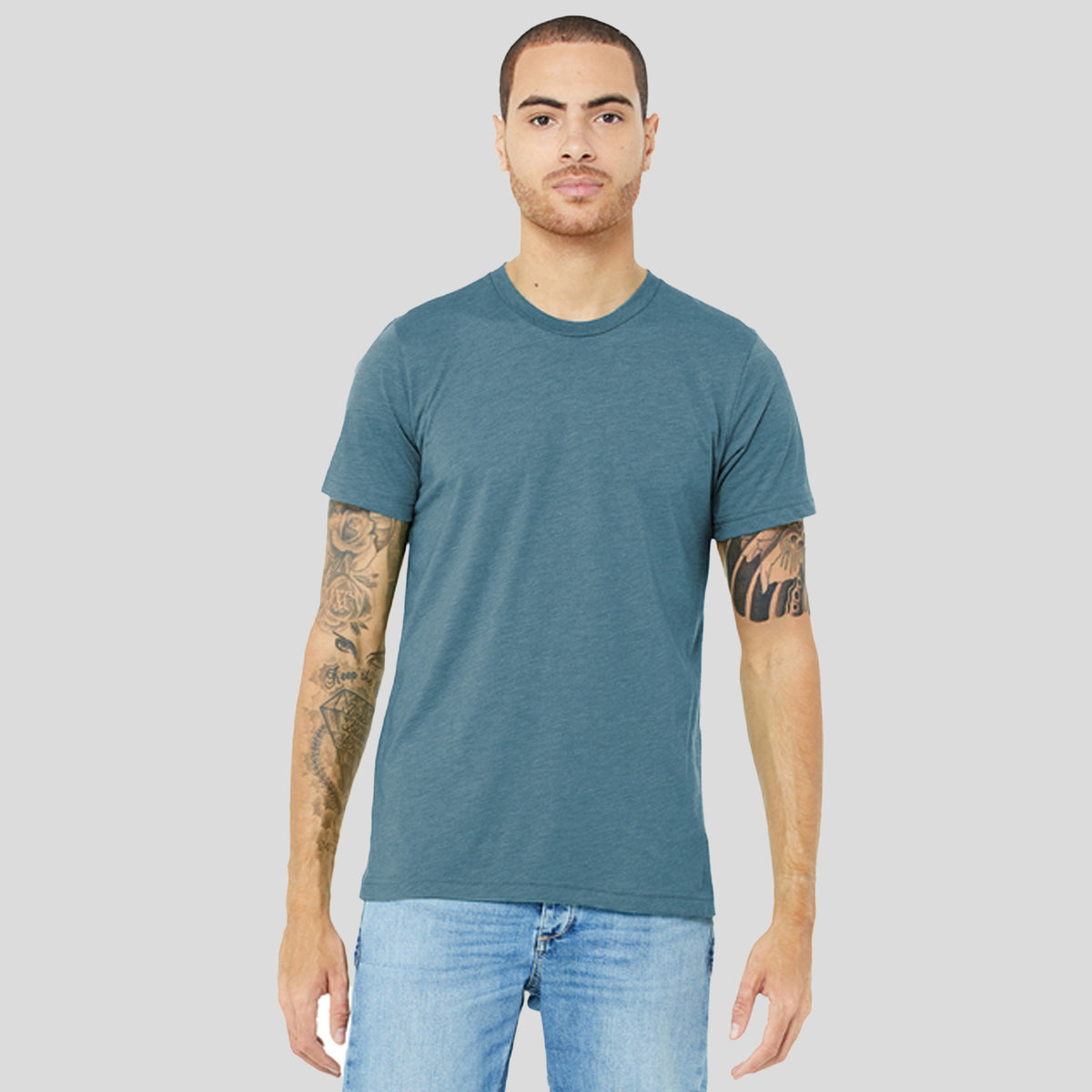Unisex Triblend Short Sleeve Tee | Denim Triblend