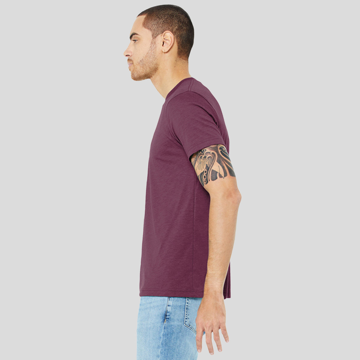 Unisex Triblend Short Sleeve Tee | Maroon Triblend