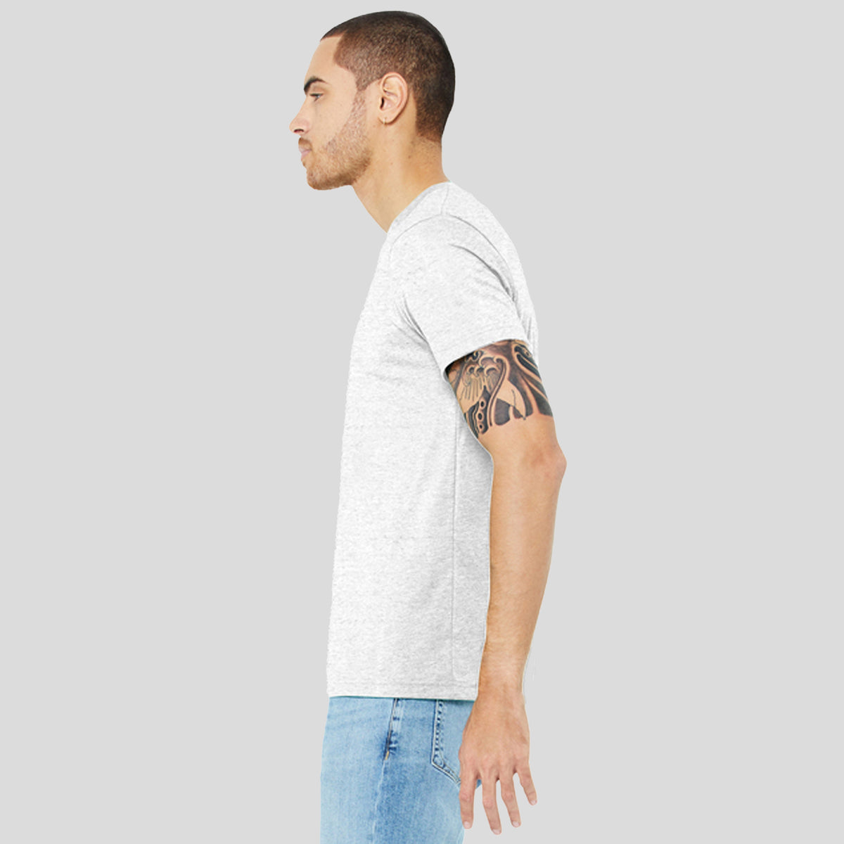 Unisex Triblend Short Sleeve Tee | White Fleck Triblend