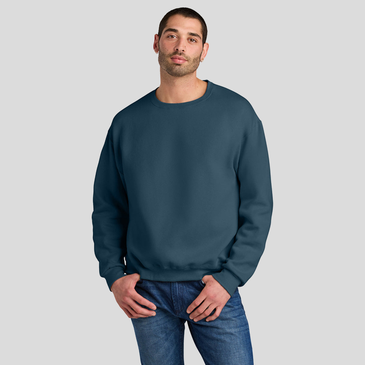 Ruggedâ„¢ Unisex Crewneck Sweatshirt | Washed Navy