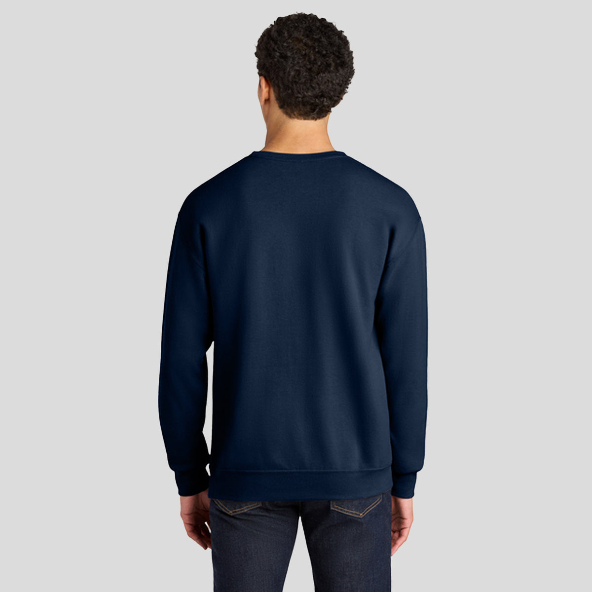 Ultimateβ’ Unisex CVC Ring Spun Crewneck Sweatshirt | J. Navy