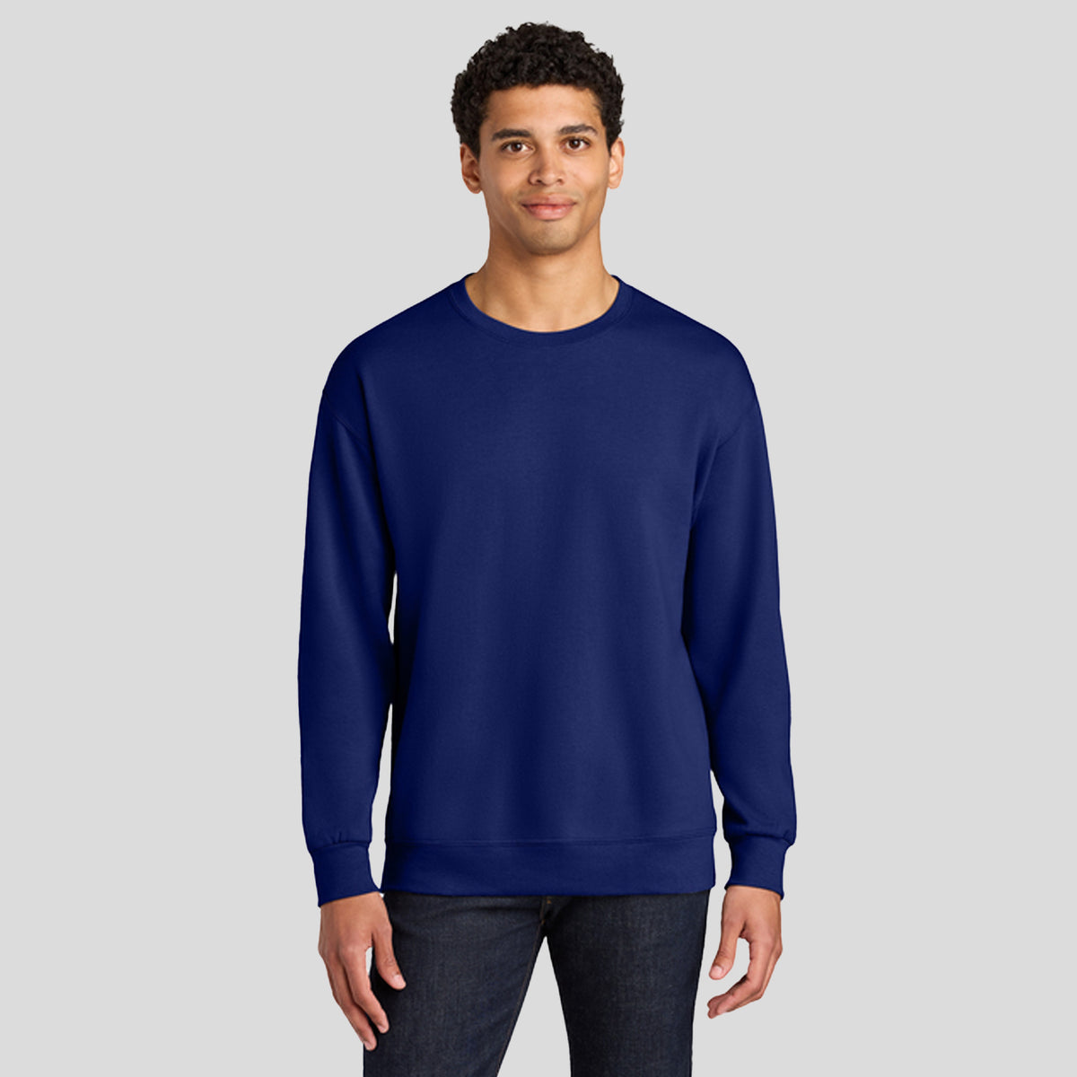 Ultimateβ’ Unisex CVC Ring Spun Crewneck Sweatshirt | Orchid