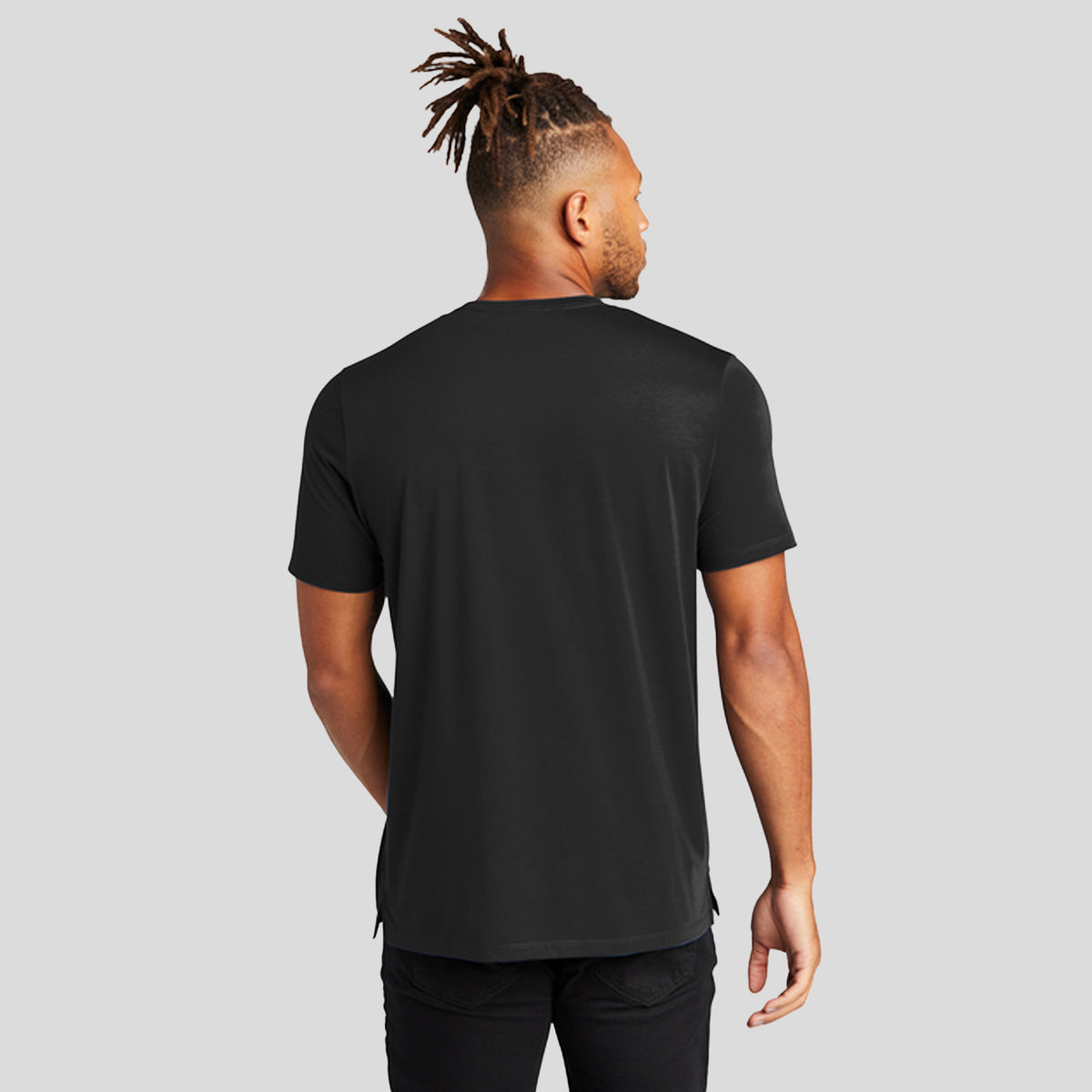 Stretch Jersey Crew | Deep Black