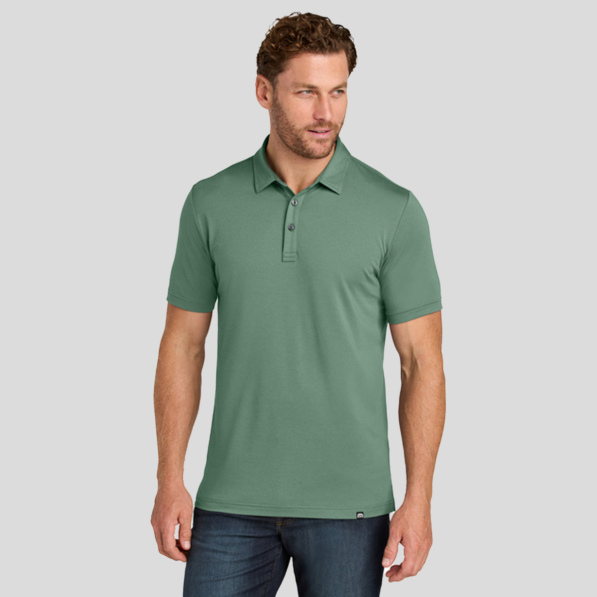 Glenview Solid Polo | Laurel Green