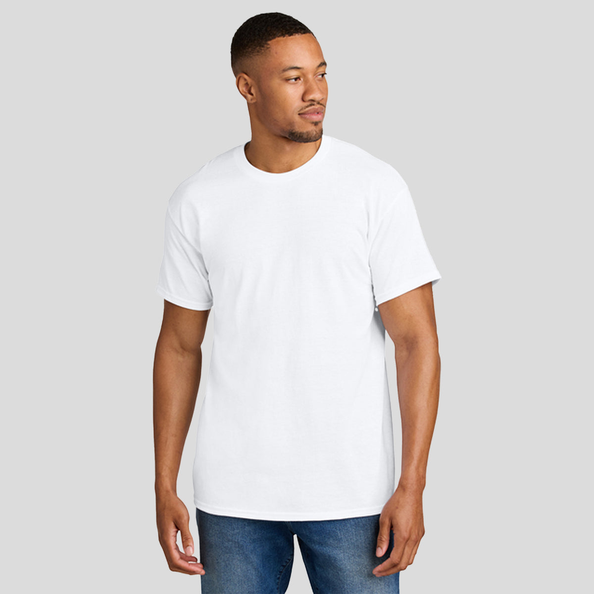 Gildanยฎ DryBlendยฎ 50 Cotton/50 Poly T-Shirt | White