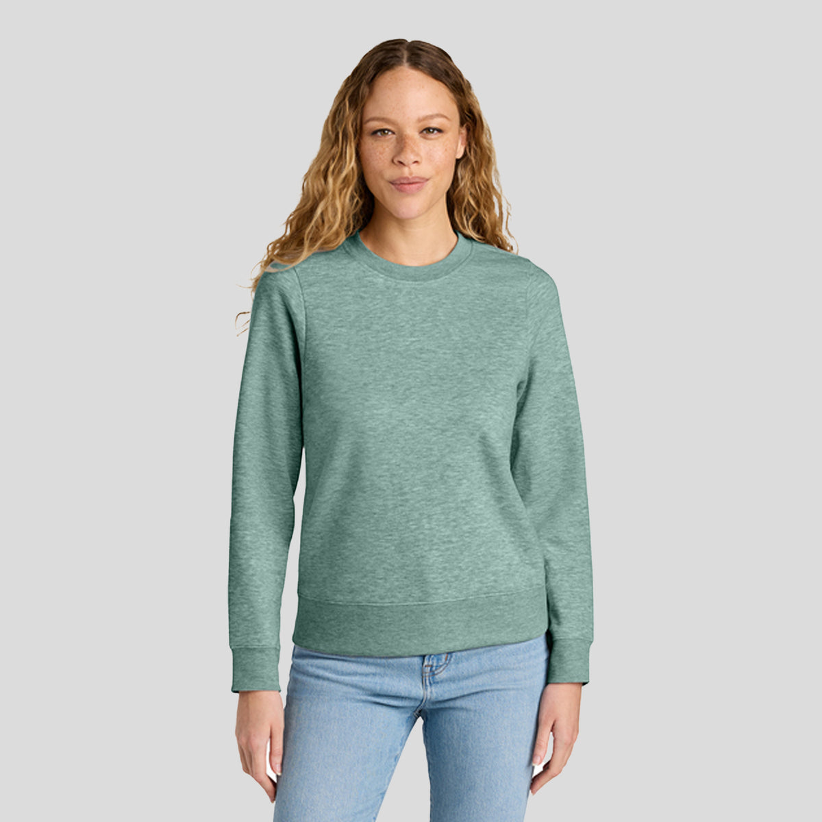 Women’s V.I.T.™ Fleece Crew | Heathered Dusty Sage