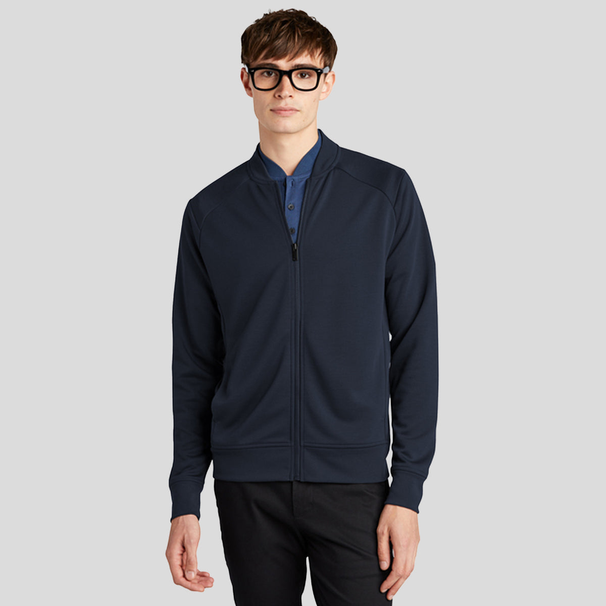 Double-Knit Bomber | Night Navy