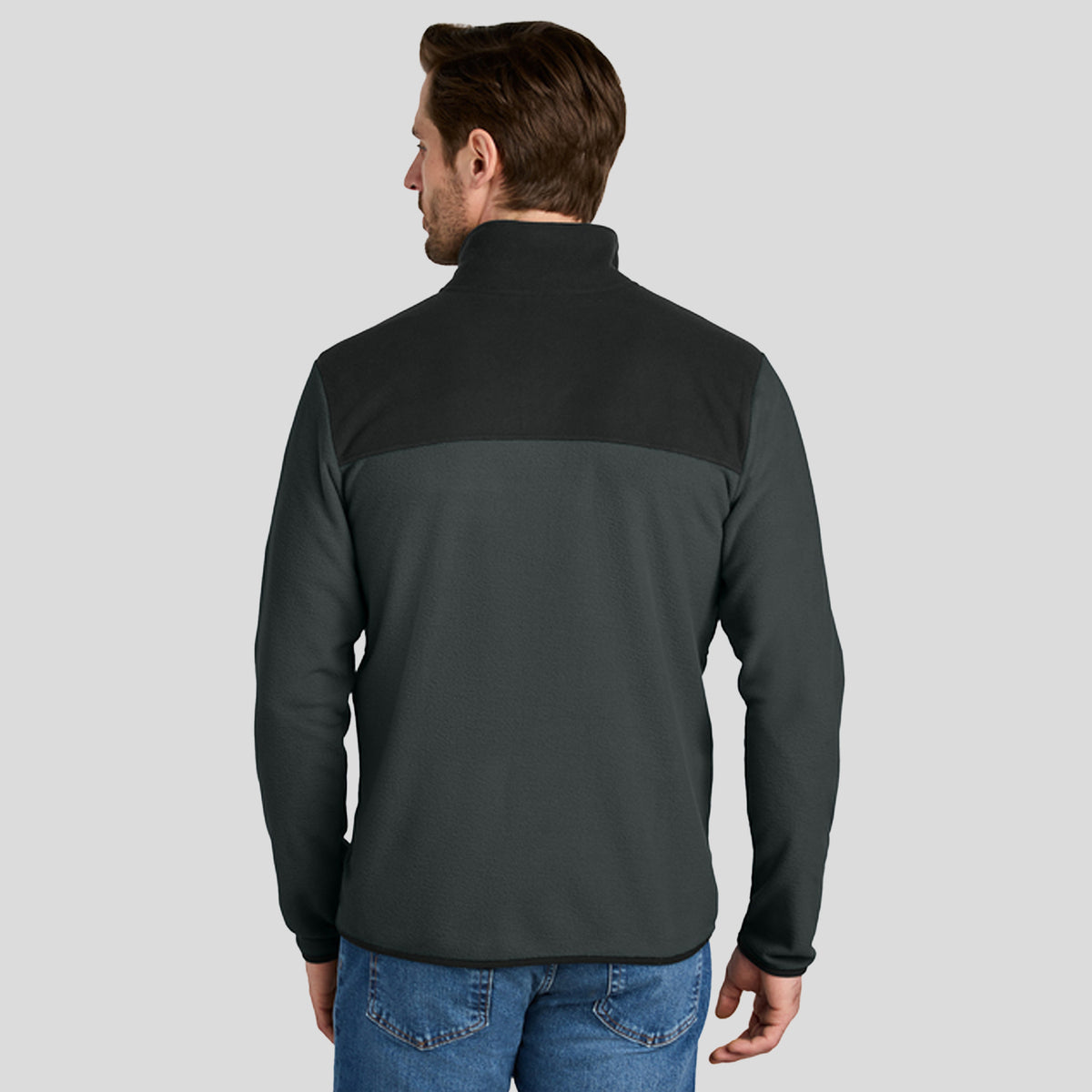 Glacier Full-Zip Fleece Jacket | Asphalt Grey/TNF Black