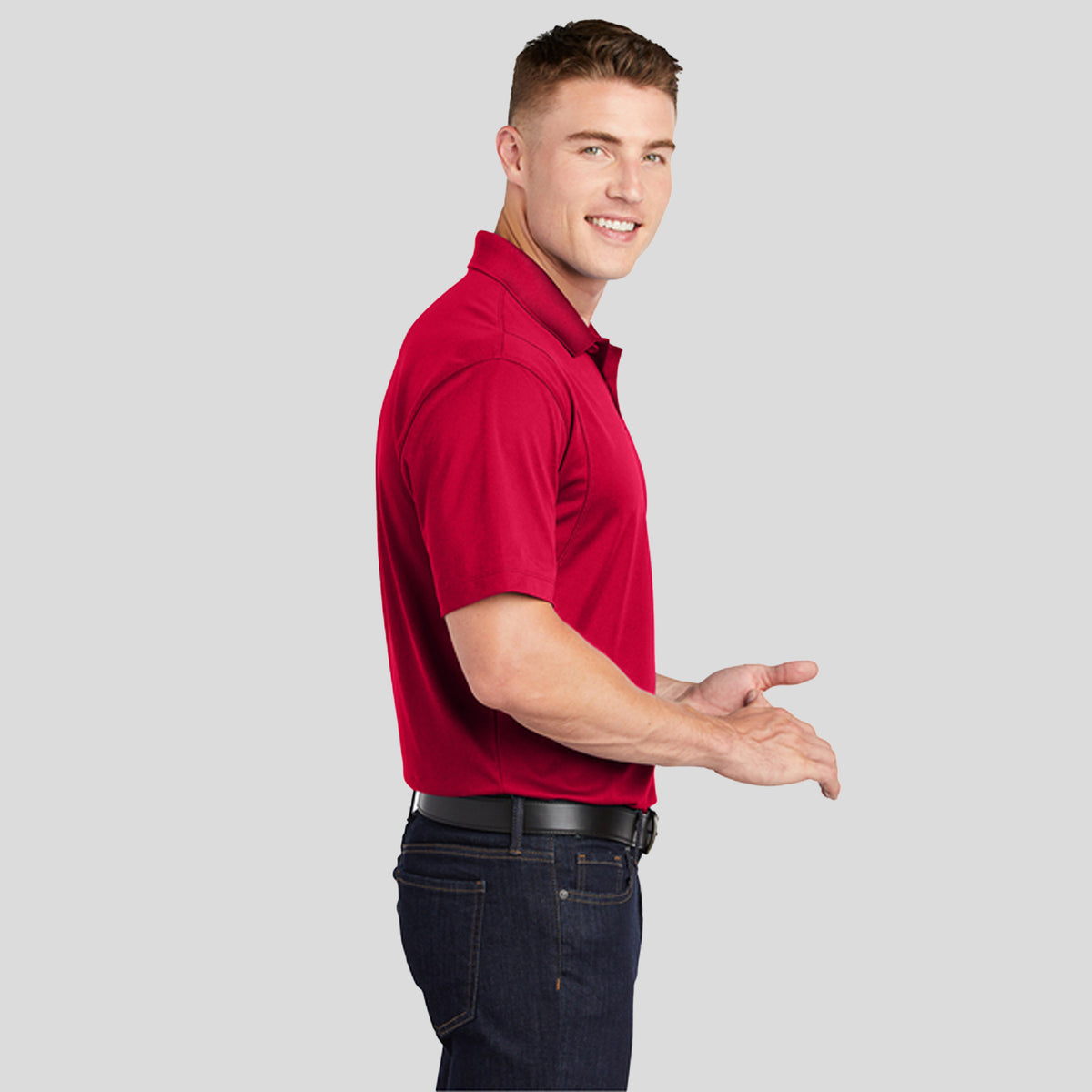 Micropique Sport-Wickยฎ Polo | Deep Red