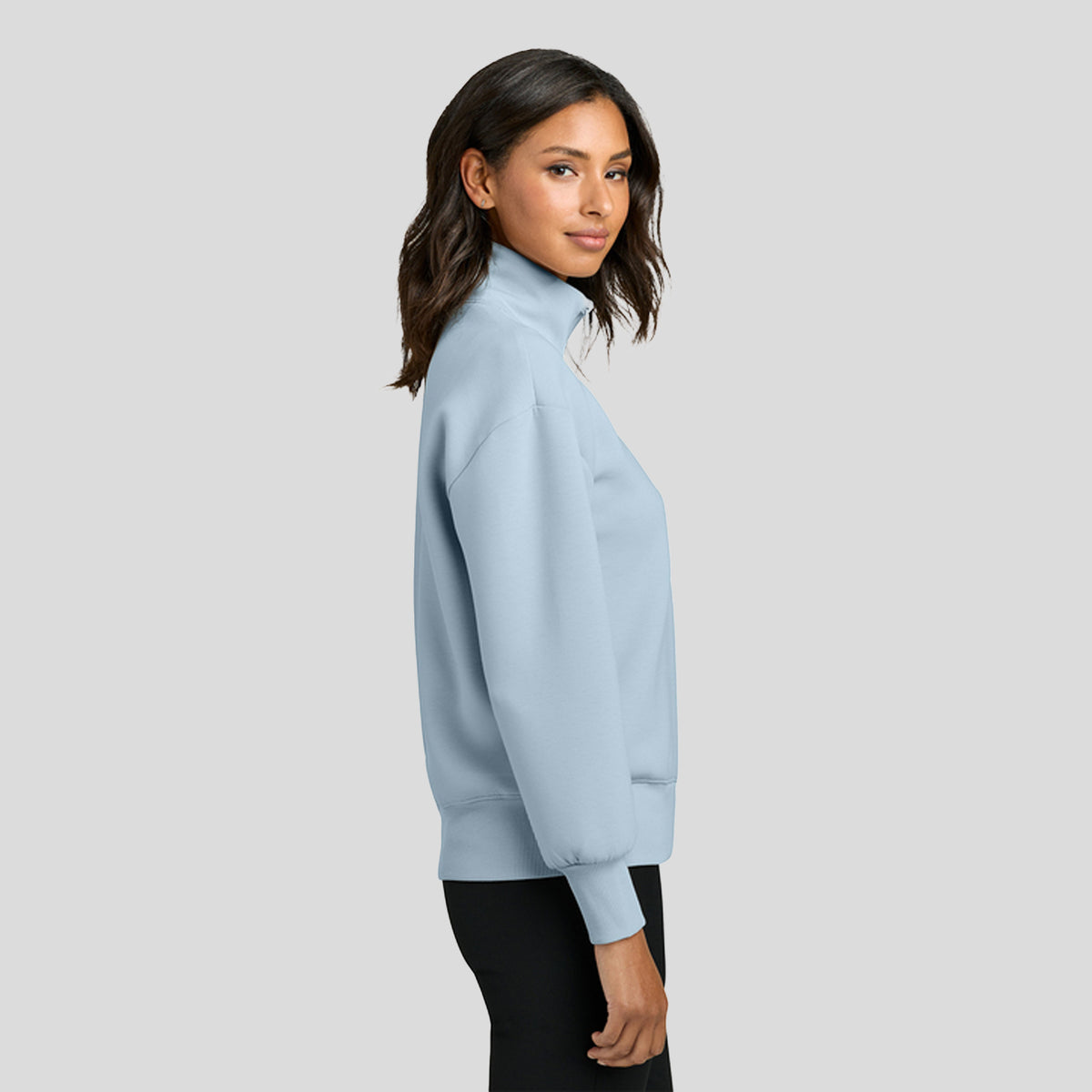 Womenβs Soft Spacer 1/4-Zip | Celestial Blue