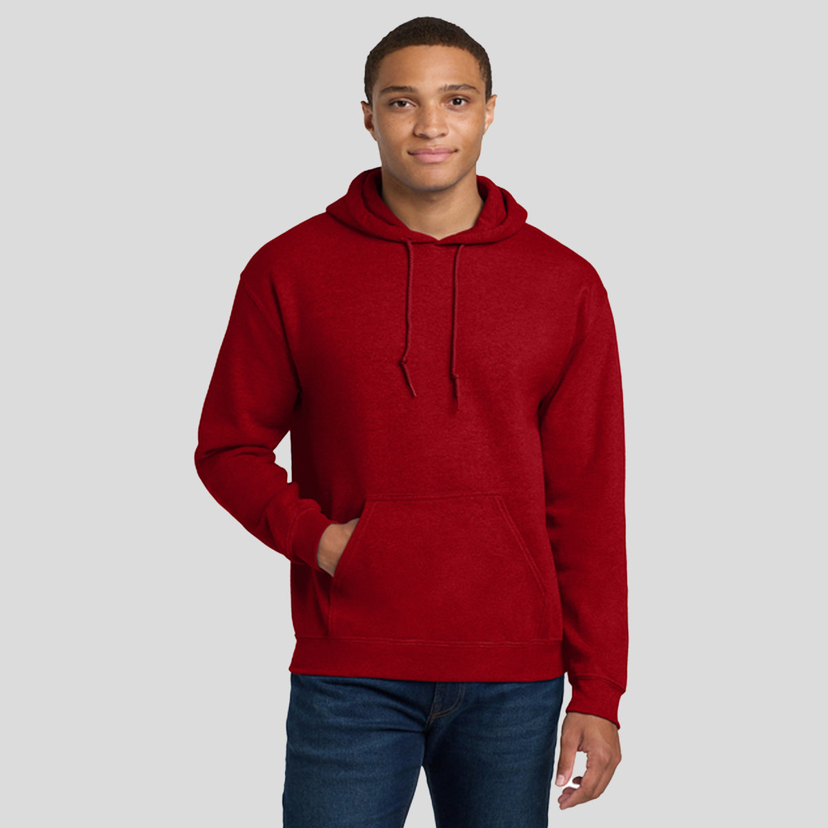Heavy Blendโข Hooded Sweatshirt | Antique Cherry Red