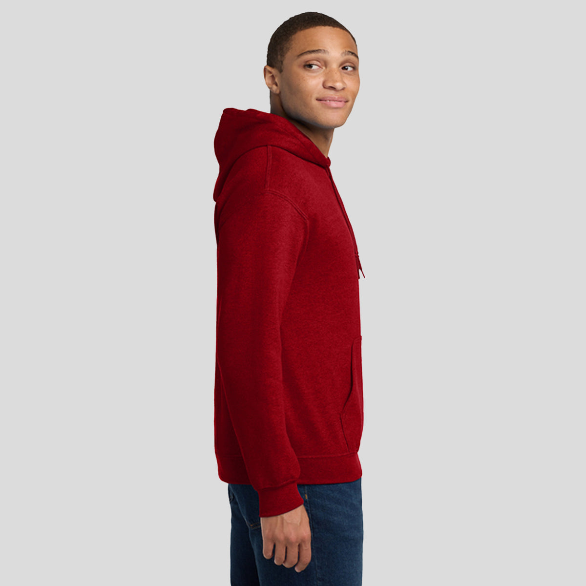 Heavy Blendโข Hooded Sweatshirt | Antique Cherry Red