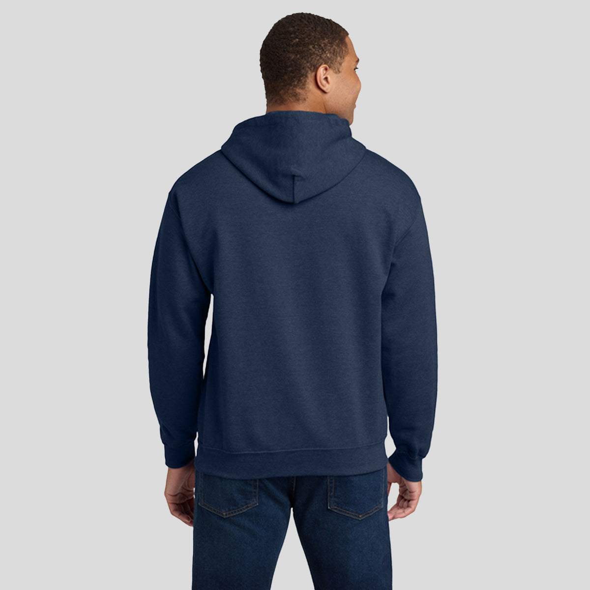 Heavy Blendโข Hooded Sweatshirt | Heather Dark Navy