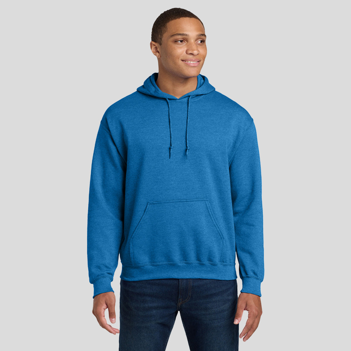 Heavy Blendโข Hooded Sweatshirt | Heather Deep Royal