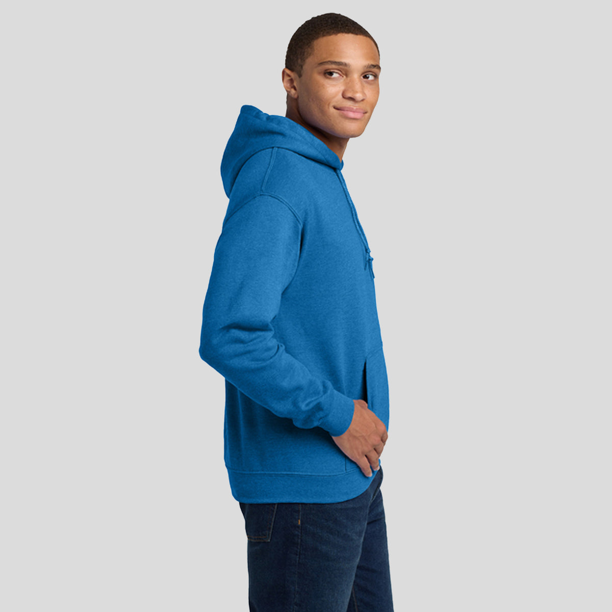 Heavy Blendโข Hooded Sweatshirt | Heather Deep Royal