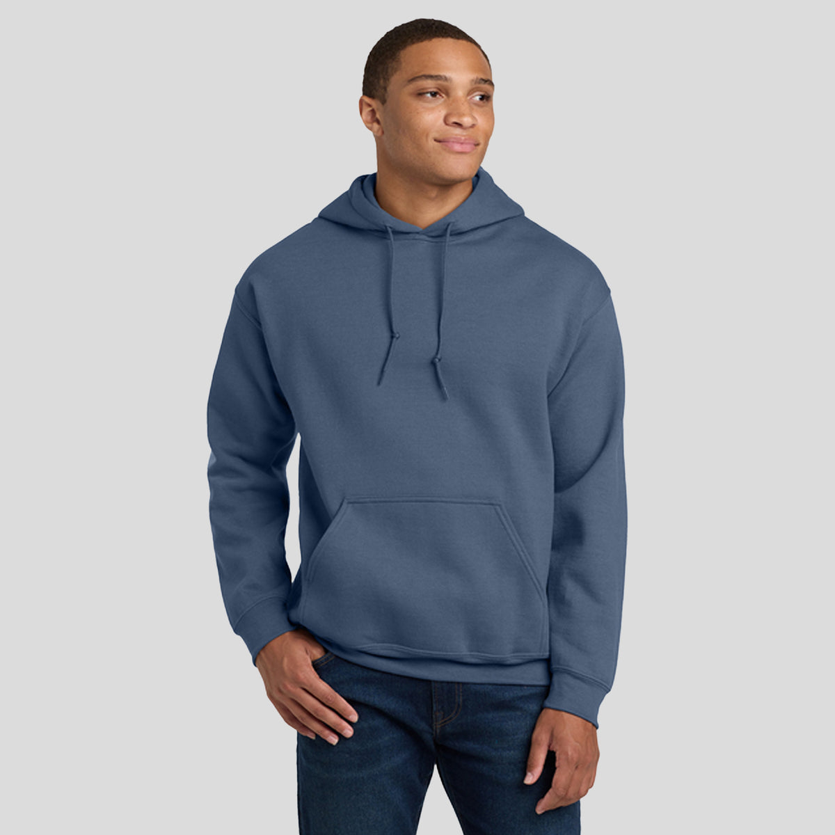 Heavy Blendโข Hooded Sweatshirt | Indigo Blue