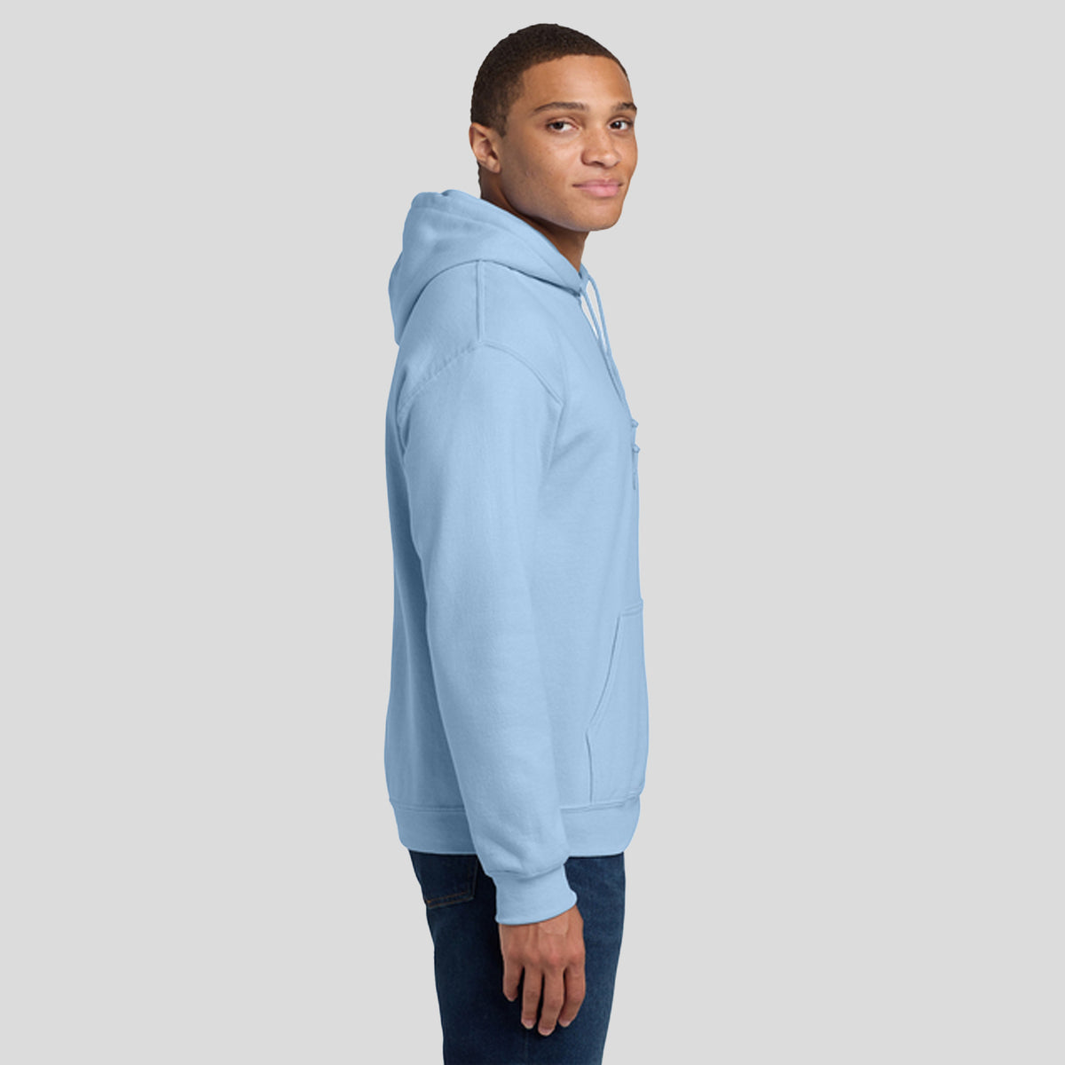 Heavy Blendโข Hooded Sweatshirt | Light Blue
