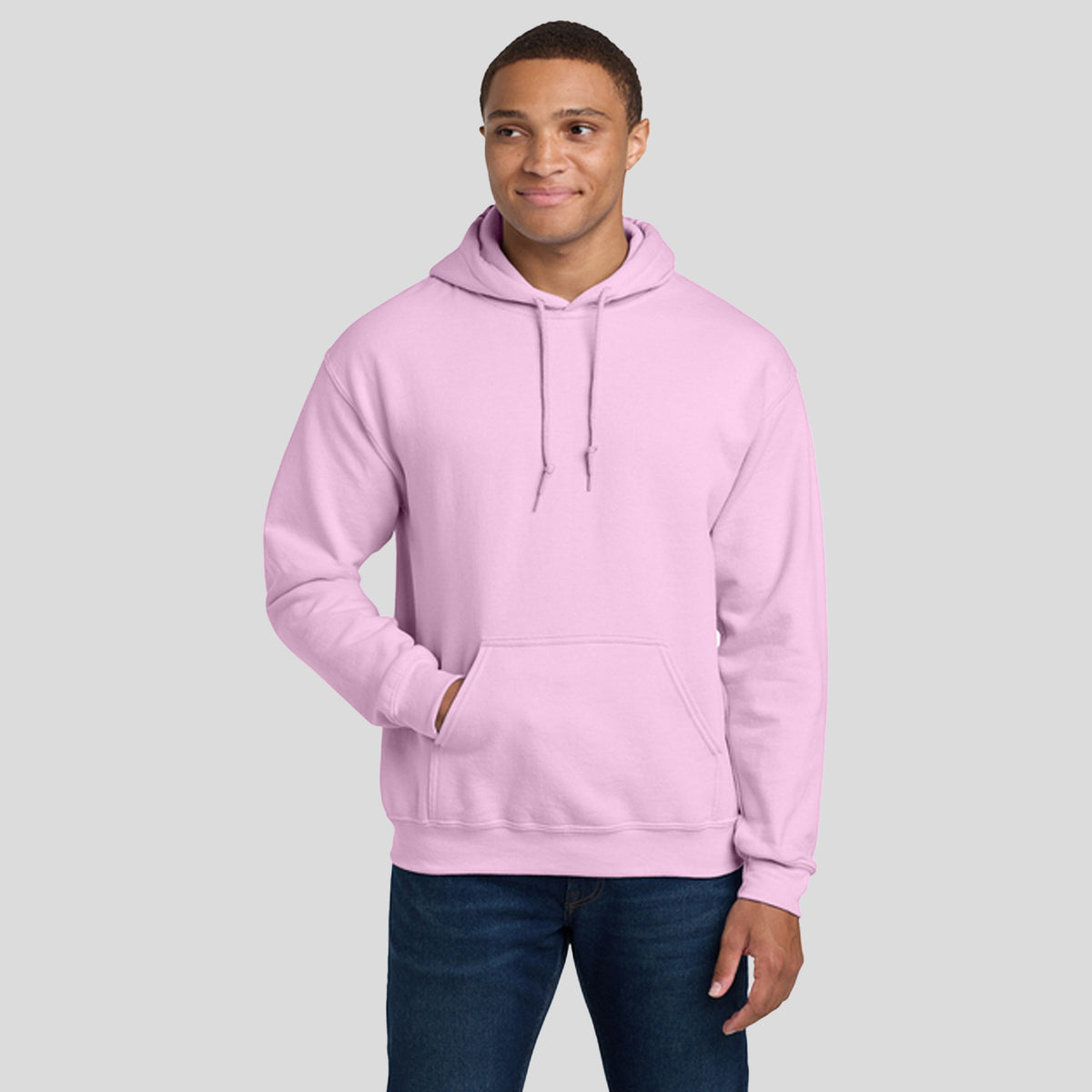 Heavy Blendโข Hooded Sweatshirt | Light Pink