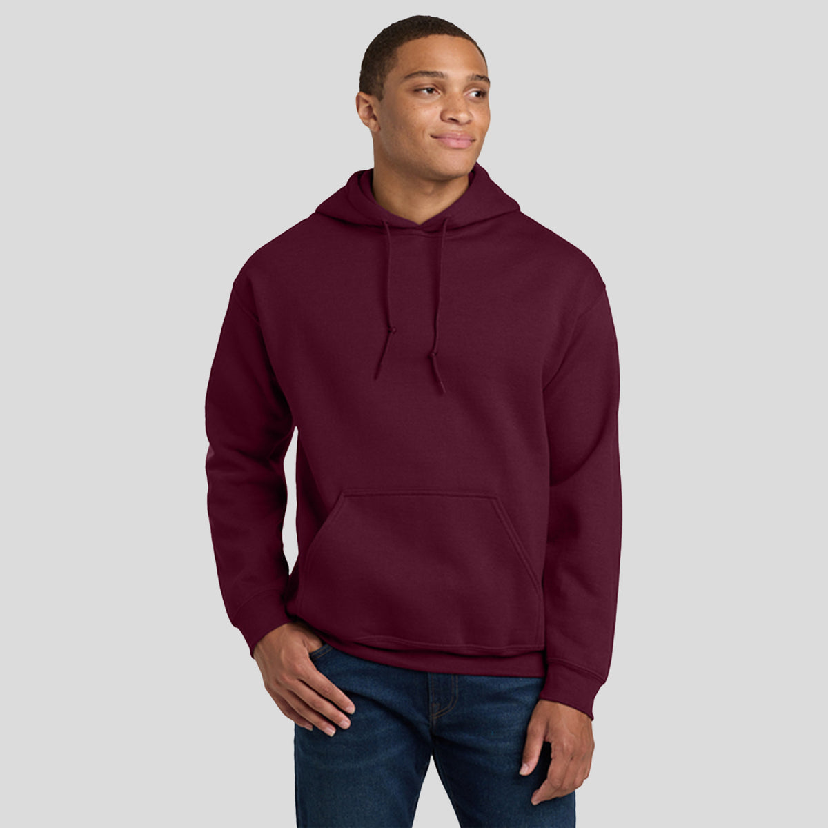 Heavy Blendโข Hooded Sweatshirt | Maroon