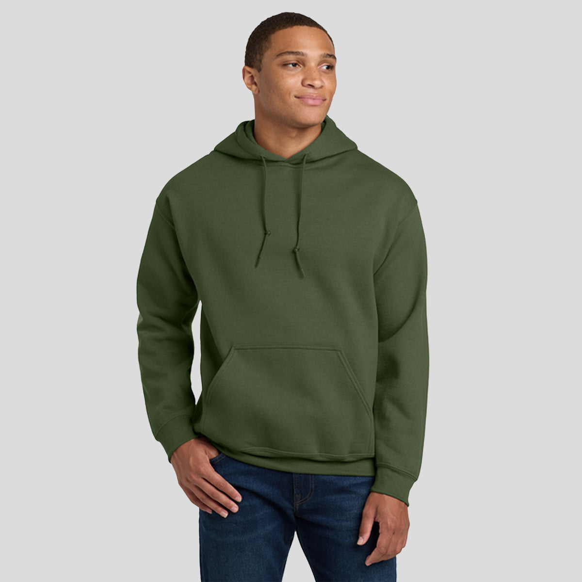 Heavy Blendโข Hooded Sweatshirt | Military Green