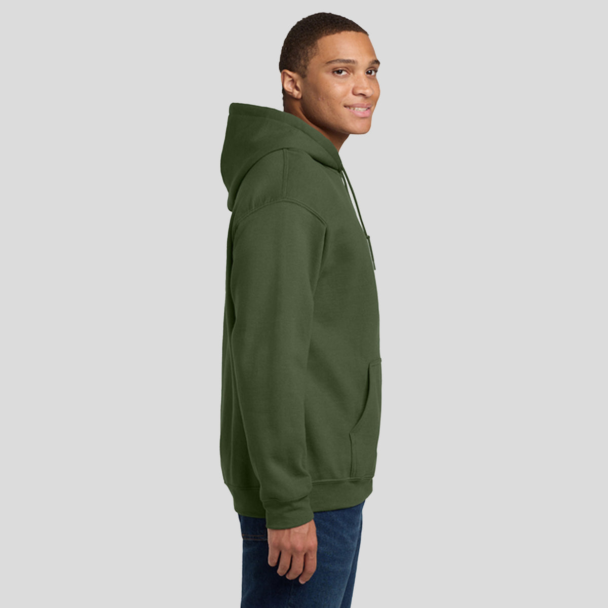 Heavy Blendโข Hooded Sweatshirt | Military Green