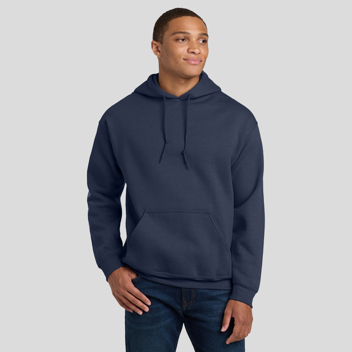 Heavy Blendโข Hooded Sweatshirt | Navy