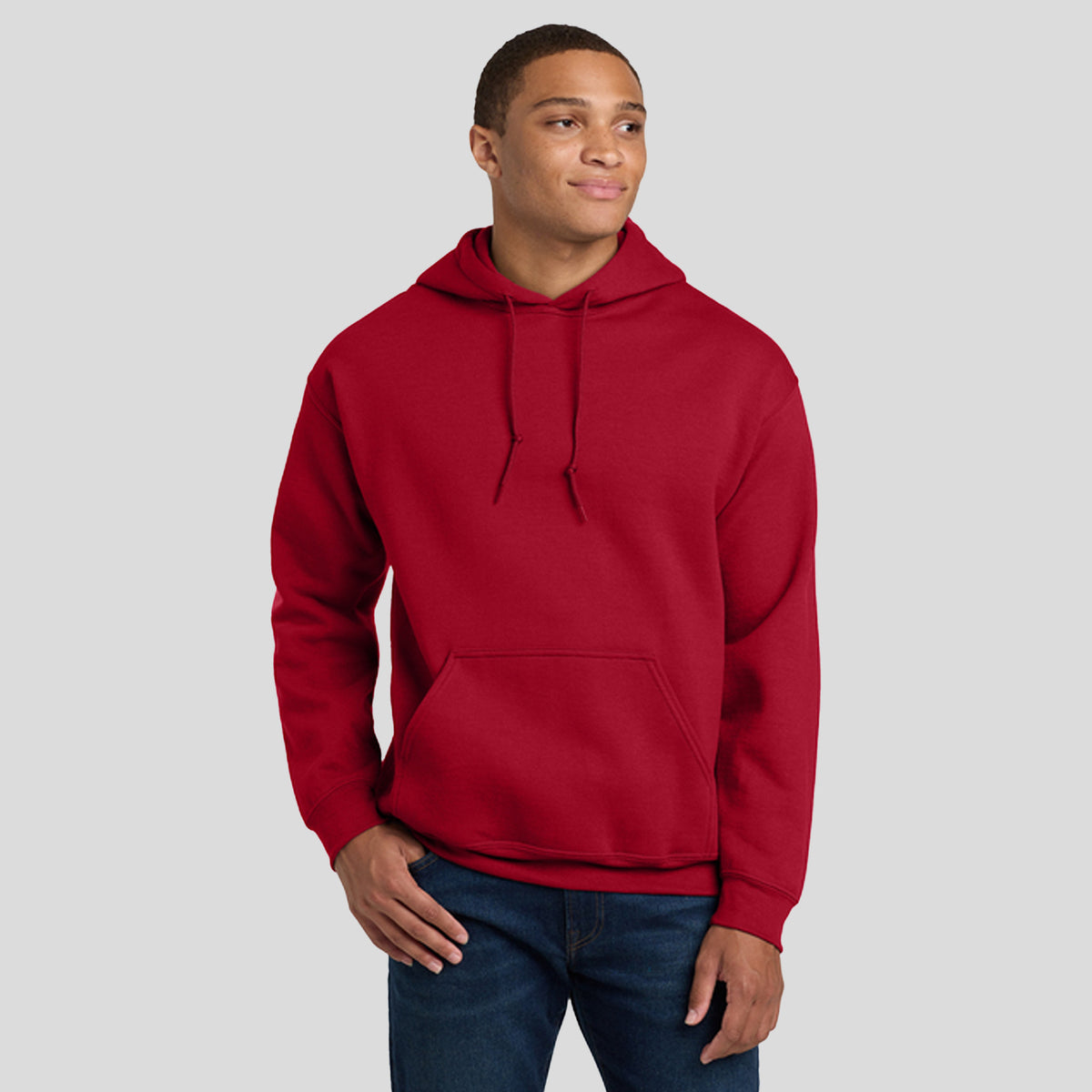 Heavy Blendโข Hooded Sweatshirt | Cherry Red