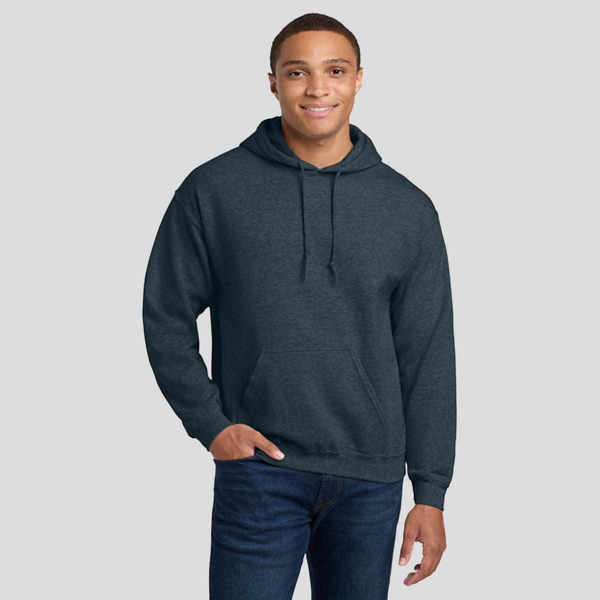 Heavy Blendโข Hooded Sweatshirt | Dark Heather