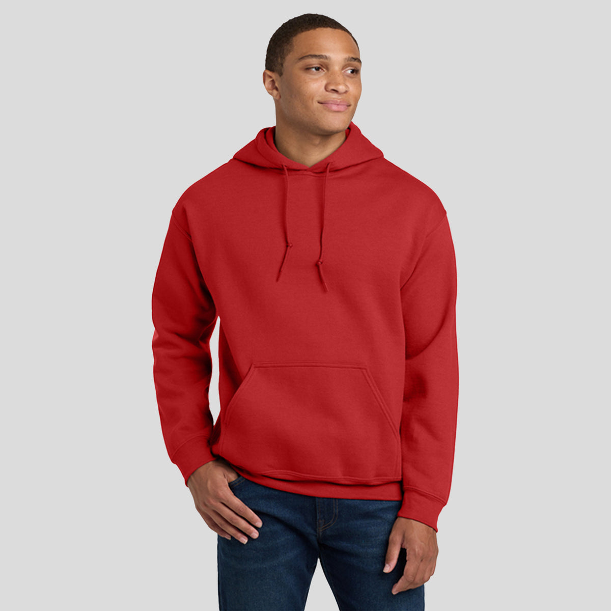 Heavy Blendโข Hooded Sweatshirt | Red