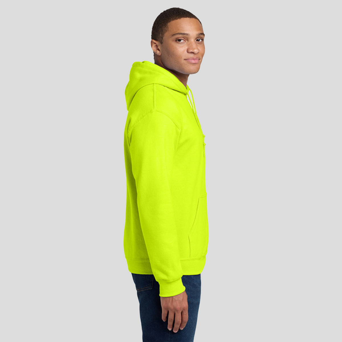 Heavy Blendโข Hooded Sweatshirt | Safety Green