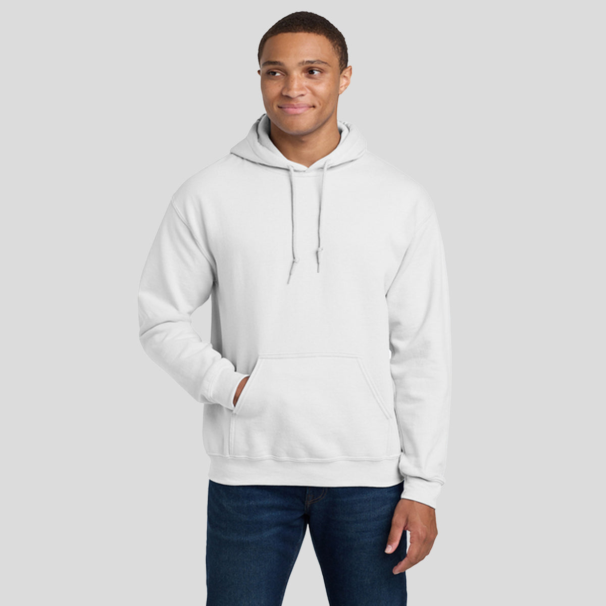Heavy Blendโข Hooded Sweatshirt | White