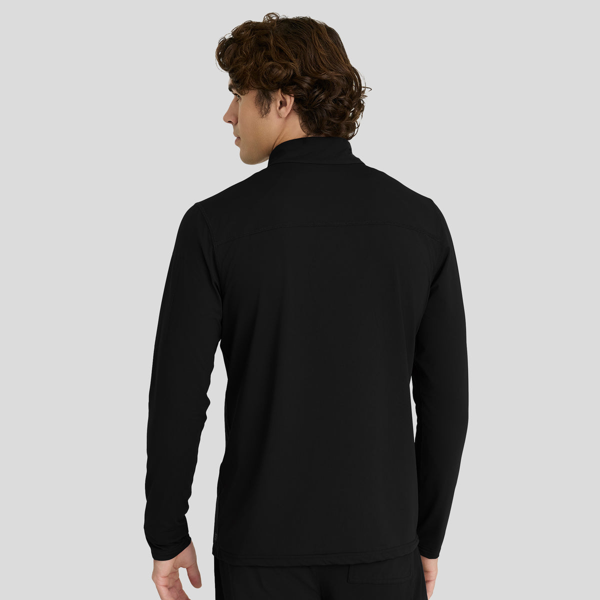 Men's Propel Mock Neck Long Sleeve Top | Black
