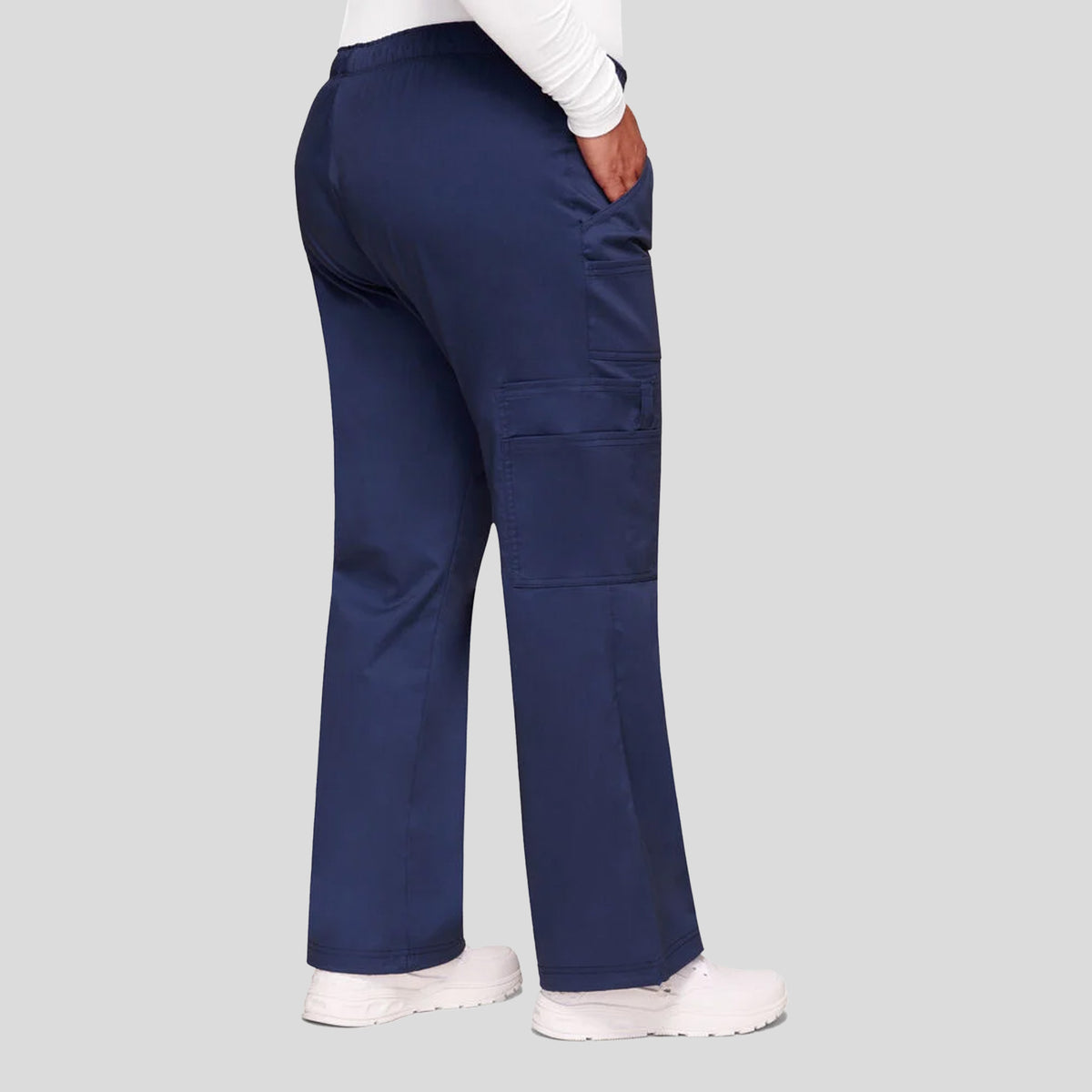 Elastic Waist Scrub Pant | Navy