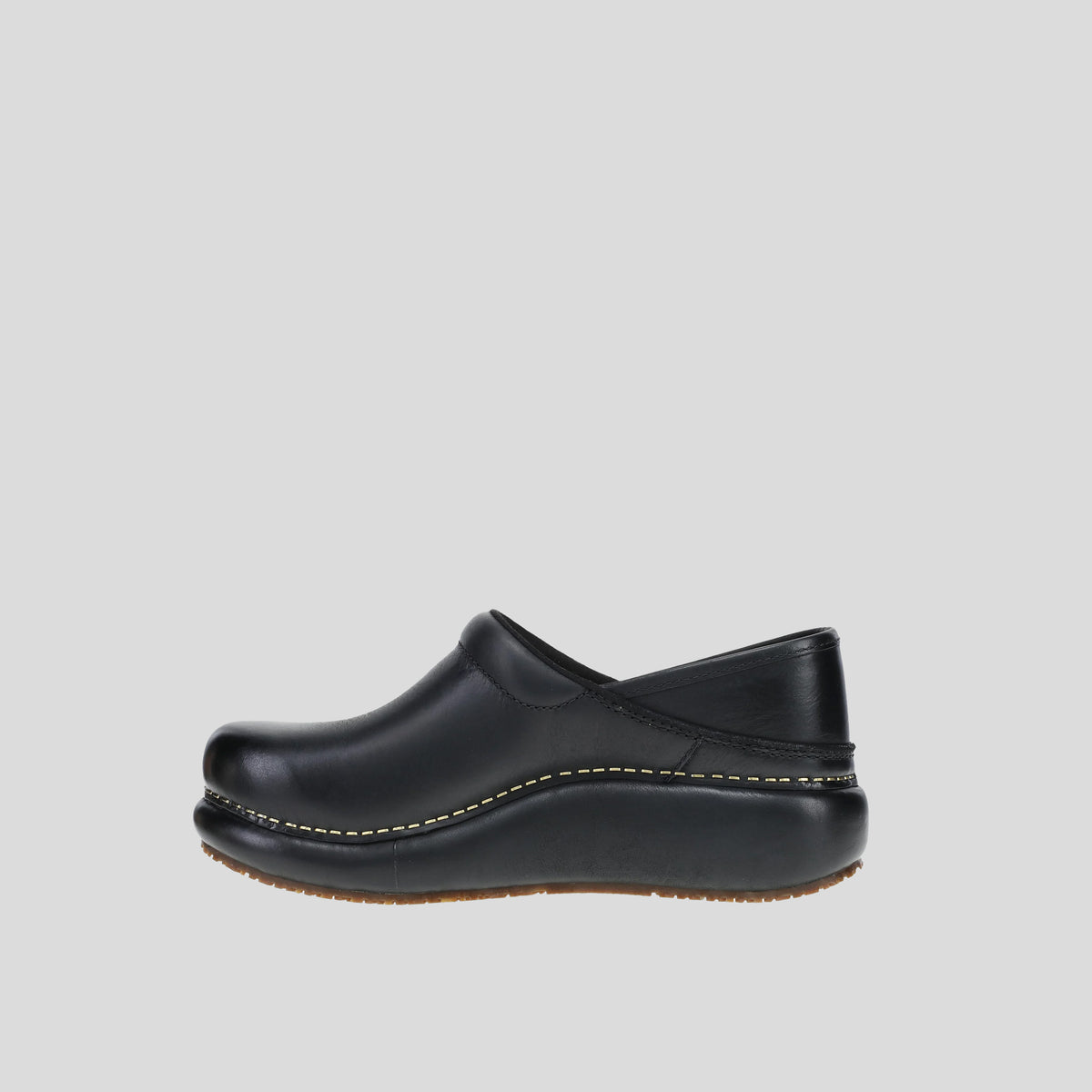 Platform Pro Clog | Black Burnished Nubuck