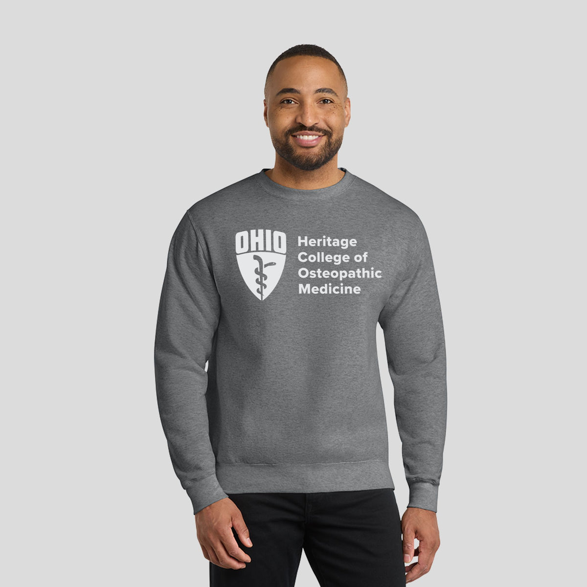OU Core Fleece Crewneck Sweatshirt - School Logo | Graphite Heather