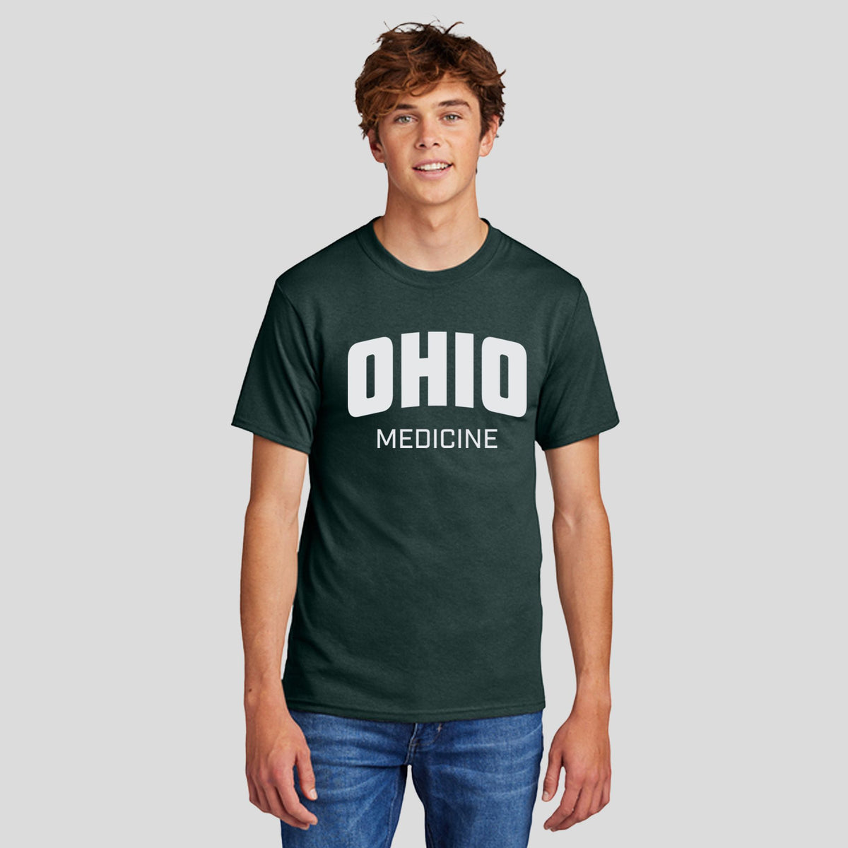 OU Core Blend Tee - Medicine Logo | Dark Green