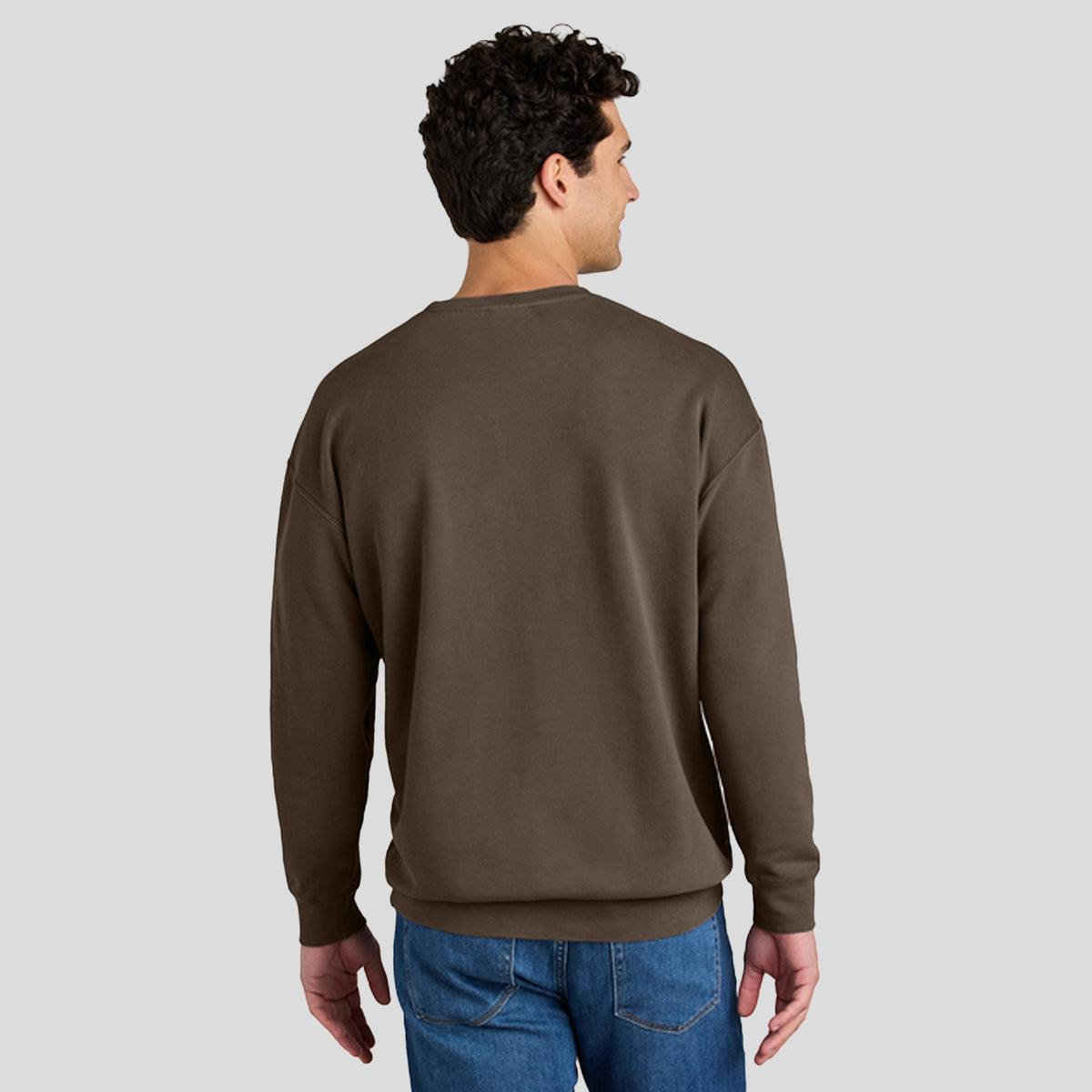 Lightweight Crewneck Sweatshirt | Espresso