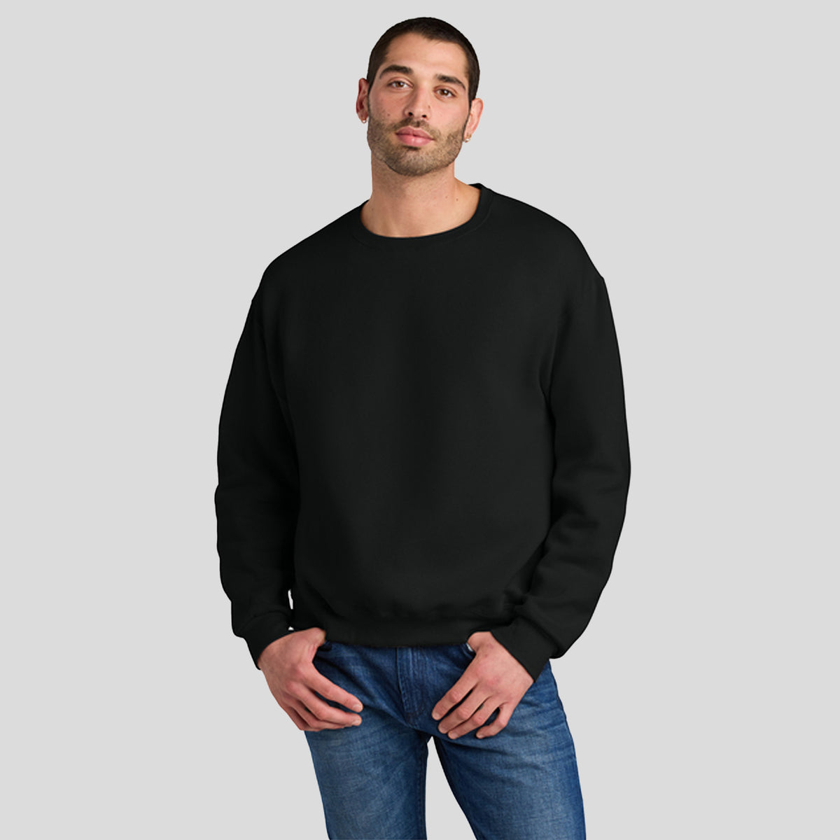 Rugged™ Unisex Crewneck Sweatshirt | Black Ink