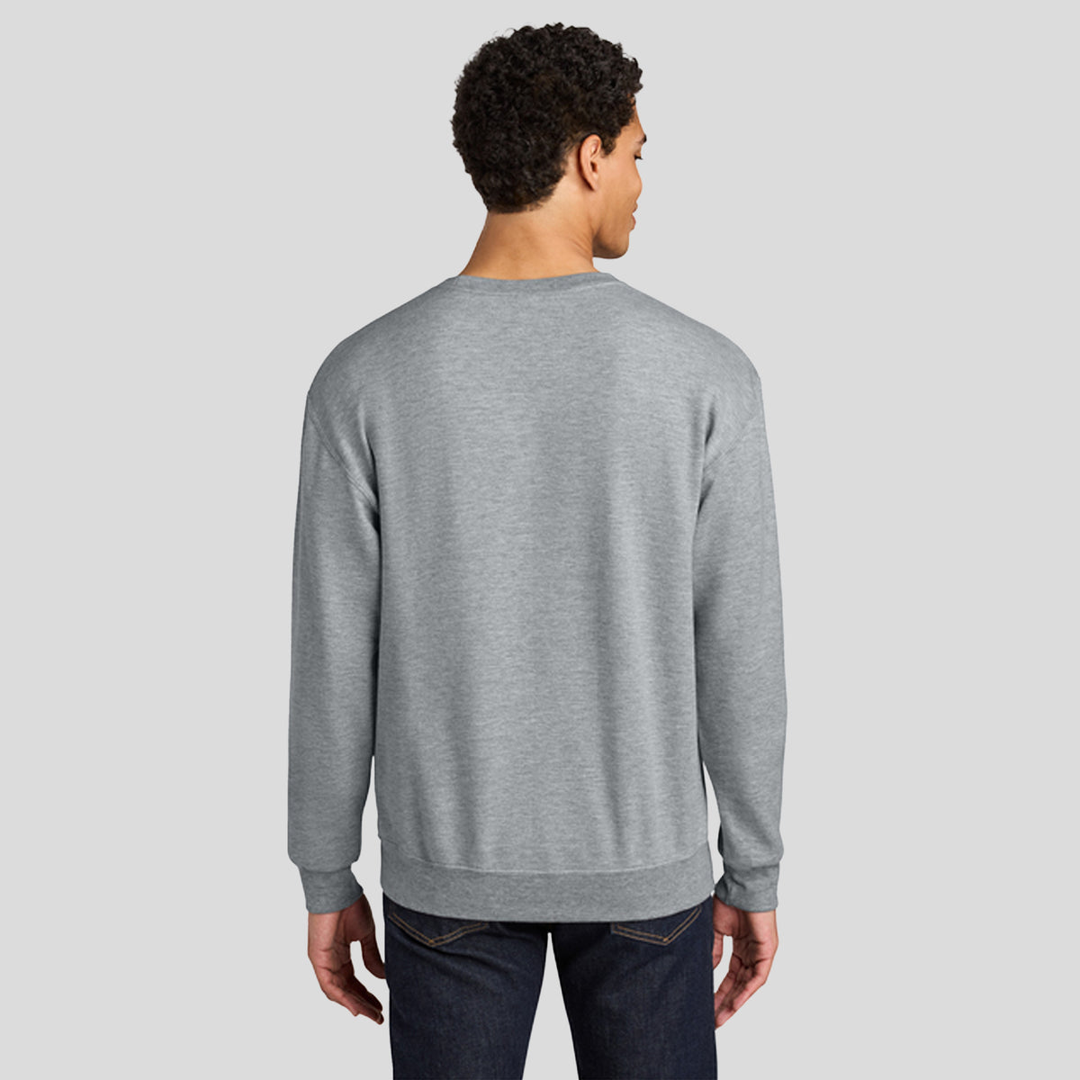 Ultimate™ Unisex CVC Ring Spun Crewneck Sweatshirt | Athletic Heather