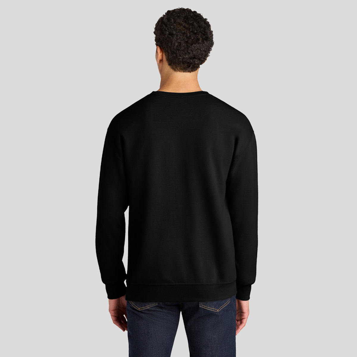 Ultimate™ Unisex CVC Ring Spun Crewneck Sweatshirt | Black Ink