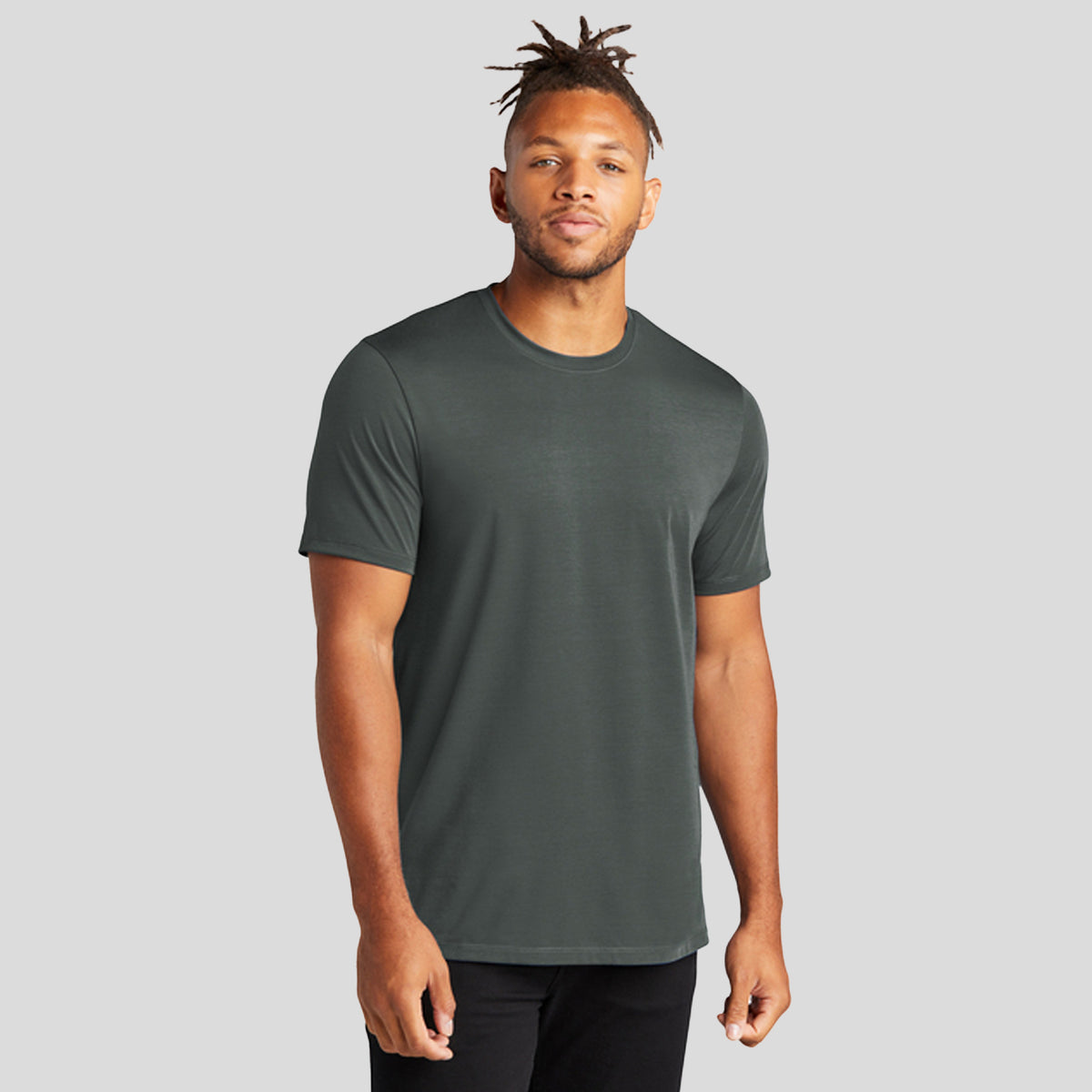 Stretch Jersey Crew | Anchor Grey