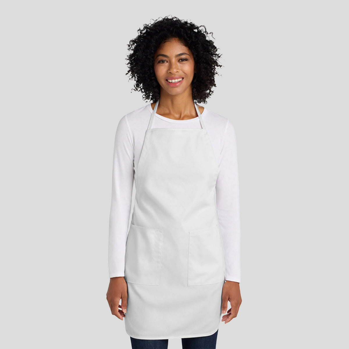 Full-Length Apron | White