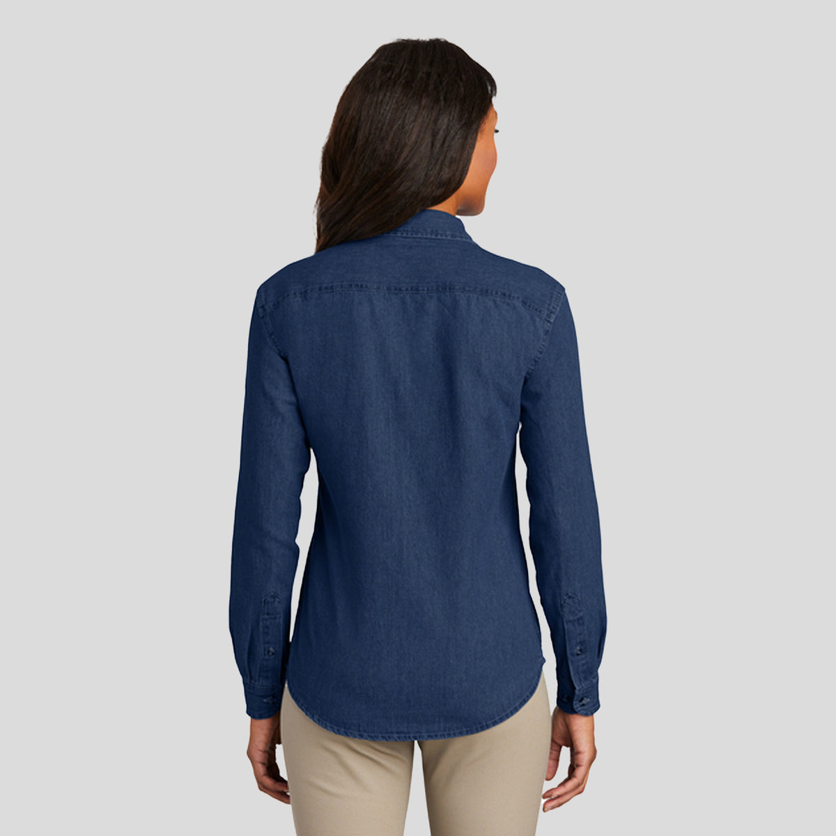 Women's Long Sleeve Value Denim Shirt | Ink Blue