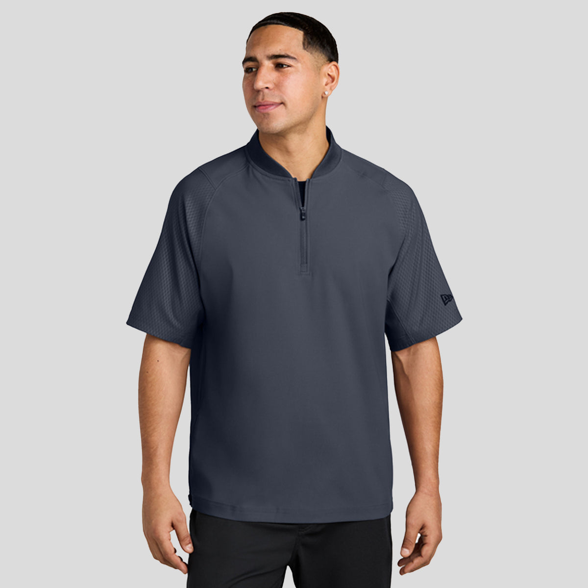Cage Short Sleeve 1/4-Zip Jacket | True Navy