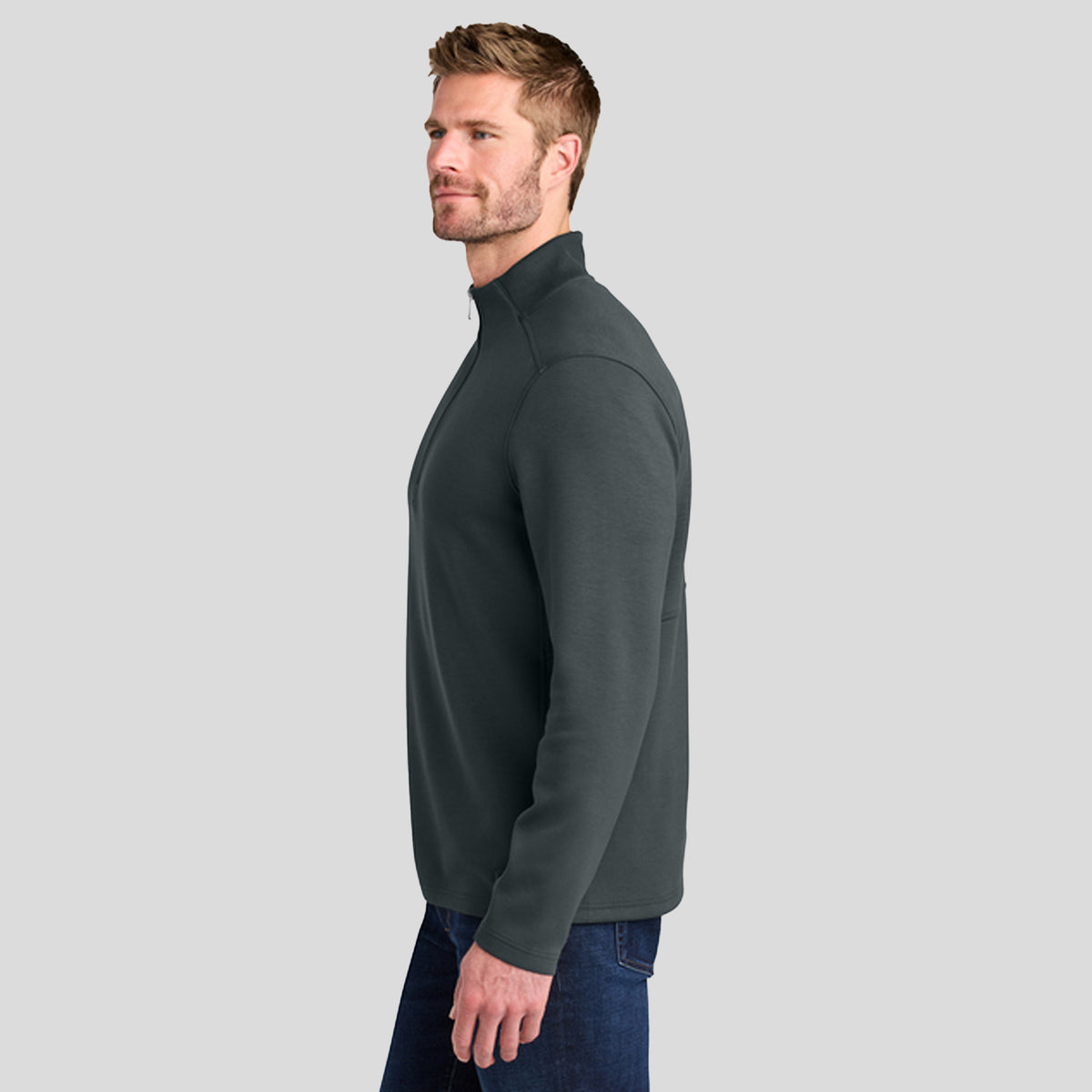 Transcend 1/4-Zip | Tarmac Grey